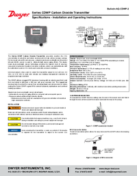 Thumbnail of document Manual - CDWP Carbon Dioxide Transmitter